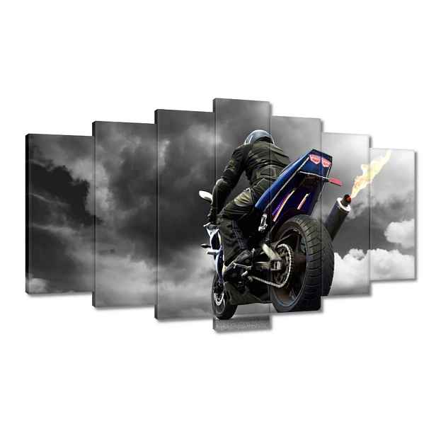 Obrazy 140x80 Modrý závodník Motor