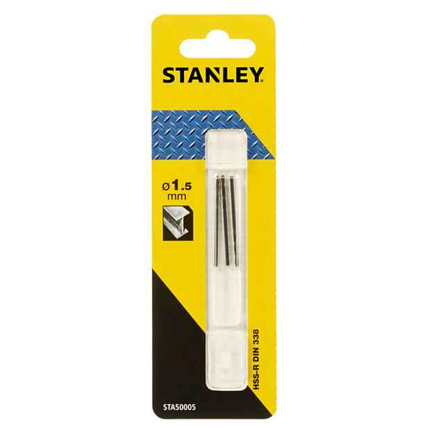 Stanley - Sada vrtáků do kovu 1,5x40 mm, 3 ks STA50005-QZ