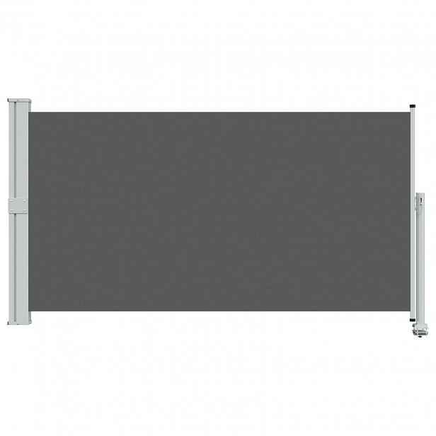 vidaXL Boční markýza Antracitová 160 x 300 cm Polyester Obdélníkový