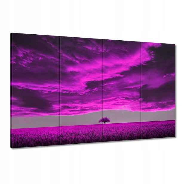 Obrazy 120x80 Fialová krajina