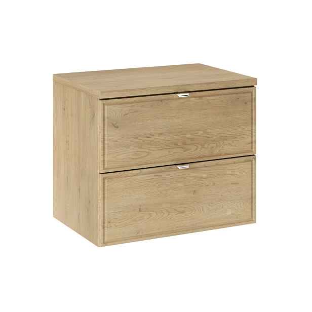 Comad Závěsná skříňka pod umyvadlo Terra s deskou 60 cm dub cremona