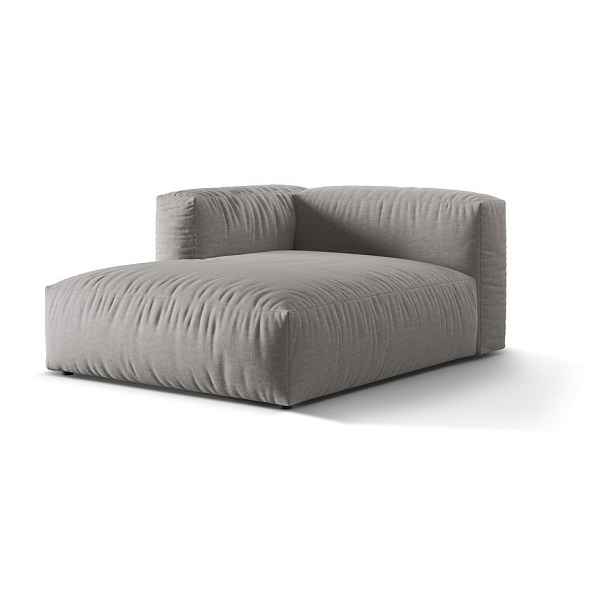 Světle šedý modul pohovky (levý roh) Martina – Micadoni Home