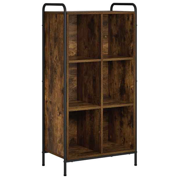 vidaXL Knihovna 57 x 33 x 111 cm Kompozitní dřevo Kouřový dub