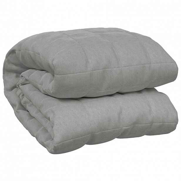vidaXL Zátěžová deka šedá 220 x 260 cm 15 kg textil