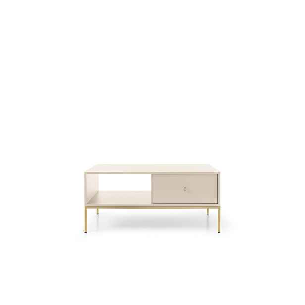 Piaski Konferenční stolek Mono II 104 cm béžový/zlatý