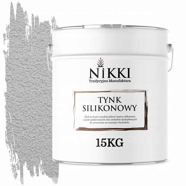 Silikonová Omítka Fasádní Šedá Světlá F262 15KG Struktura Beránek Zrno 2.0mm