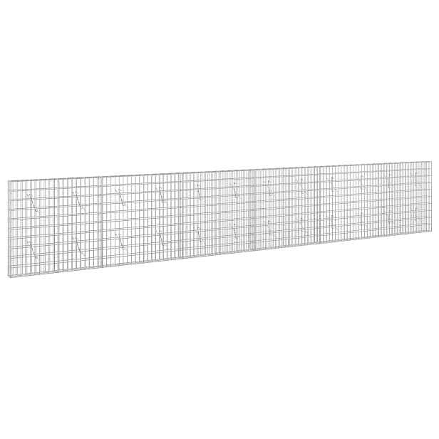 vidaXL Gabion s drátem 3,5 mm a síťkou 5x10 cm 600x10x100 cm