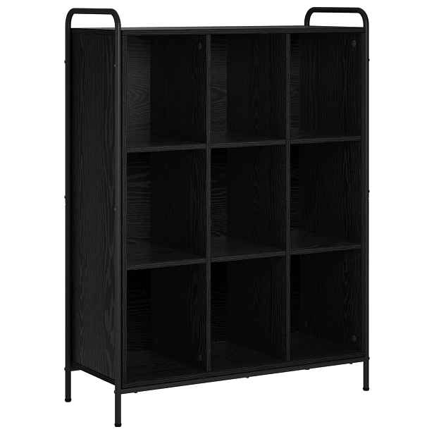 vidaXL Knihovna 57 x 33 x 111 cm Kompozitní dřevo Černý dub