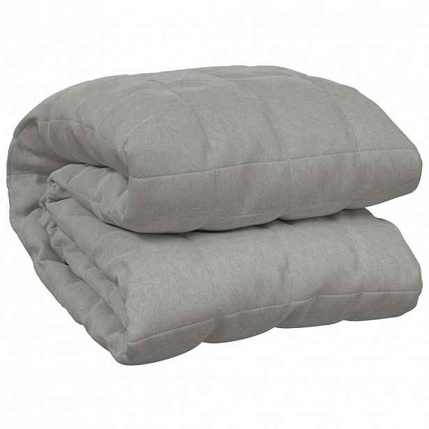 vidaXL Zátěžová deka šedá 235 x 290 cm 11 kg textil