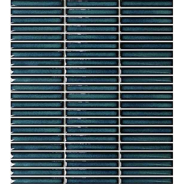 Keramická mozaika Premium Mosaic Kit Kat aqua blue 28x31 cm lesk MOSKK3AQBLL