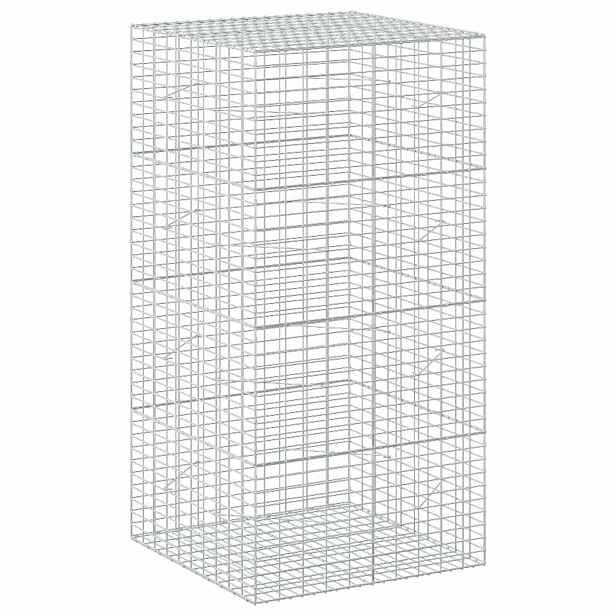 vidaXL Gabion s drátem 3,5 mm a síťkou 5x10 cm 100x100x200 cm