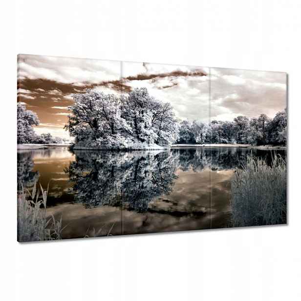 Obrazy 120x80 Ostrov na jezeře