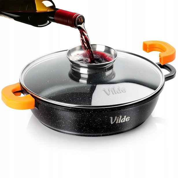 Hluboká granitová pánev 3,3 L 28 cm Aroma víko Dávkovač Vilde