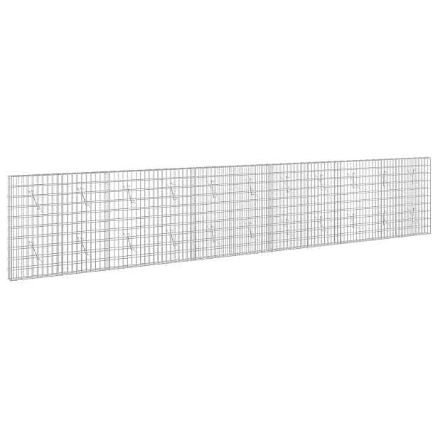 vidaXL Gabion s drátem 3,5 mm a síťkou 5x10 cm 550x10x100 cm