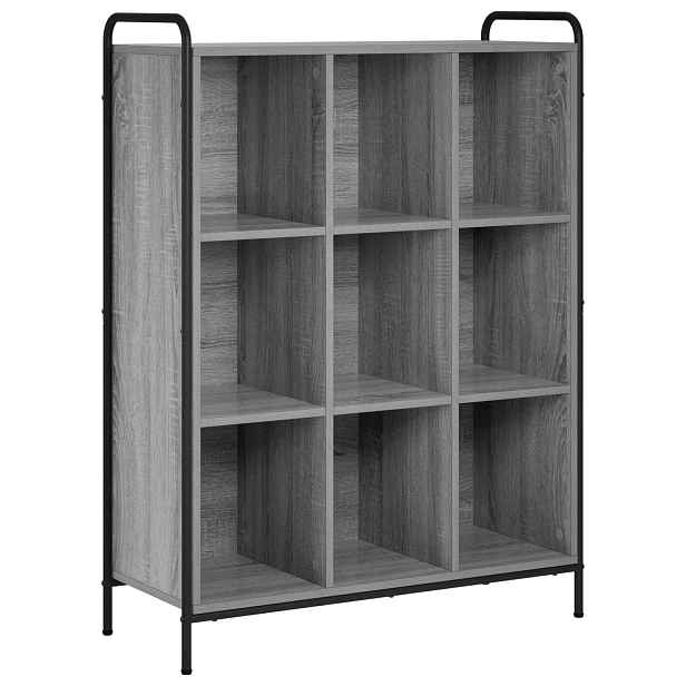vidaXL Knihovna 57 x 33 x 111 cm Kompozitní dřevo Šedý Sonoma