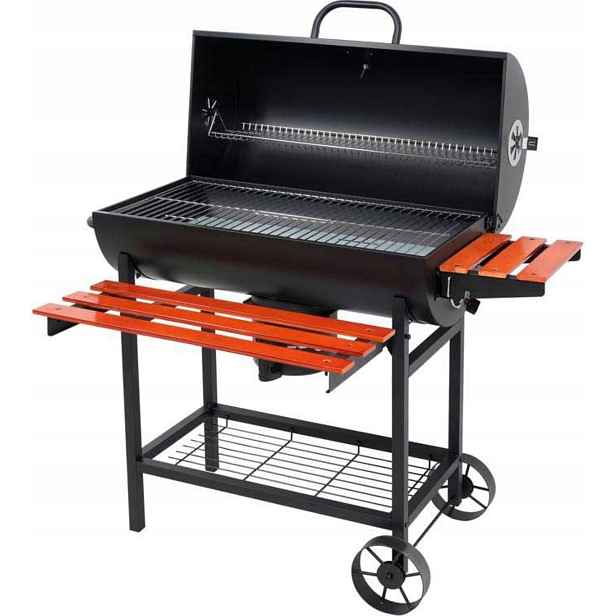 Gril na dřevěné uhlí s víkem 99908 Lund Ruszt 71 x 34,5 cm