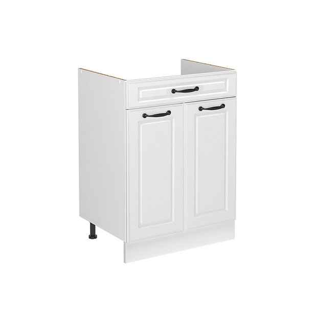 Vicco SKŘÍŇKA POD DŘEZ R-Line, Bílý venkovský dům/Bílá, 60 cm bez pracovní desky
