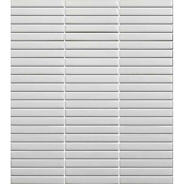 Keramická mozaika Premium Mosaic Kit Kat white 28x31 cm mat MOSKK3WHM