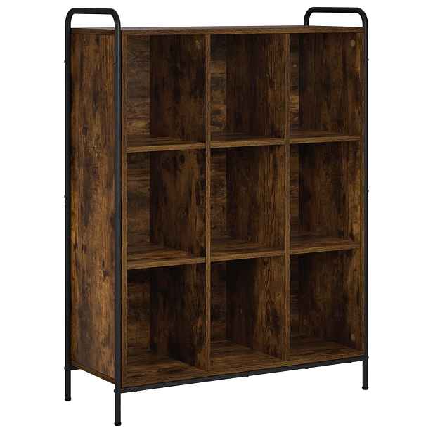 vidaXL Knihovna 57 x 33 x 111 cm Kompozitní dřevo Kouřový dub