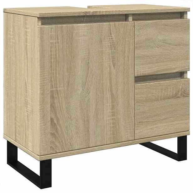 vidaXL Koupelnová skříňka dub sonoma 65 x 33 x 60 cm kompozitní dřevo