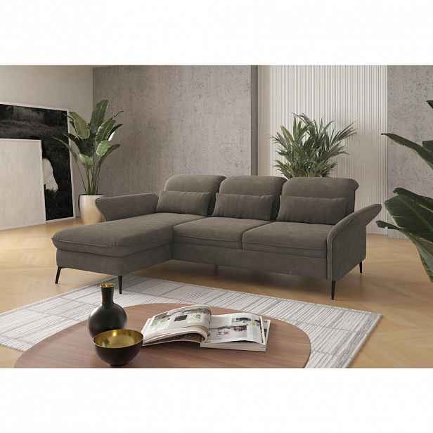 Sit & More ROHOVÁ SEDAČKA, textil, jílová barva