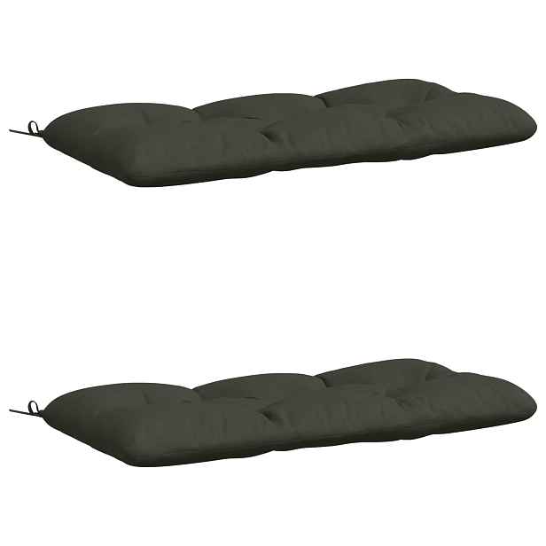 vidaXL Polstry na lavice VIANEN 2 ks 100% polyester Antracitová