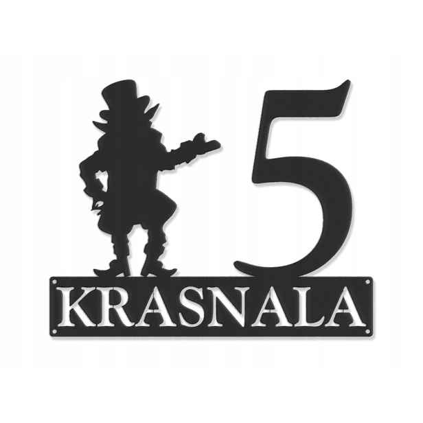 Číslo Na Dům 48 cm Tabule Adresa Ocel 2 mm Grafika 5227