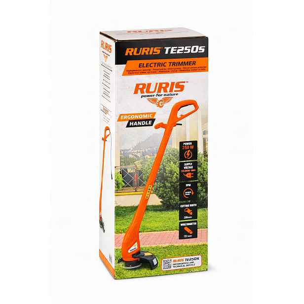 Elektrický vyžínač Ruris TE250S 250W zastřihovač na trávy 220 mm
