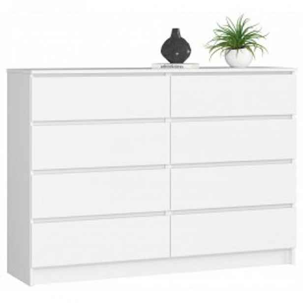 Komoda K160 8SZ - bílá