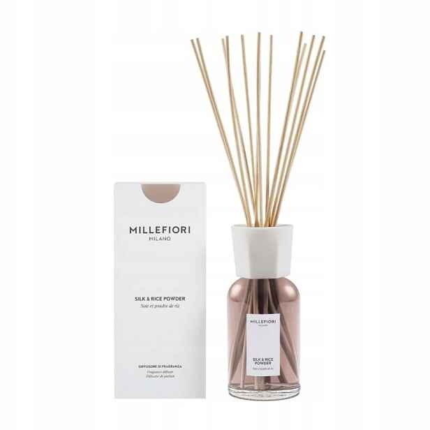 Millefiori Milano Silk & Rice Powder difuzér s tyčinkami 500 ml