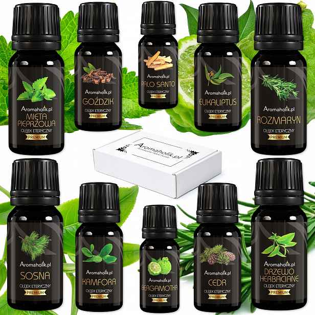 Přírodní oleje do difuzéru 100% Bio Organic Domácí aromaterapie