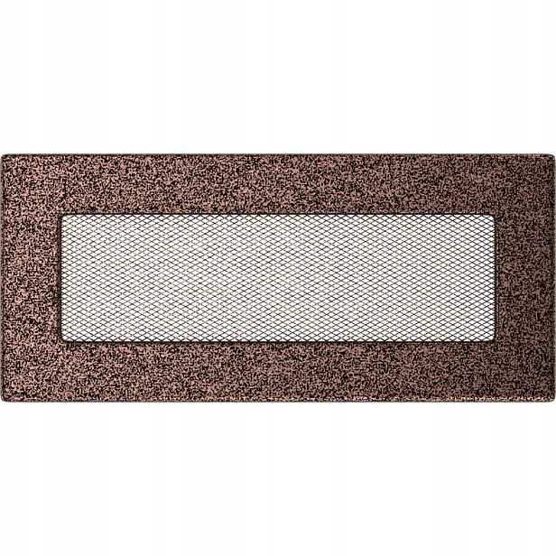Ventilační mřížka do krbu 11x24 měděná