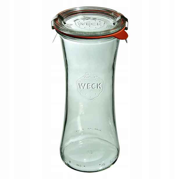 Zavařovací Sklenice Deli s víčkem, těsněním a 2 uzávěry 700 ml, balení 6 ks Weck