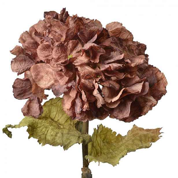 Fialová dekorační květina hortenzie Hydrangea - 10*10*55 cm Clayre & Eef