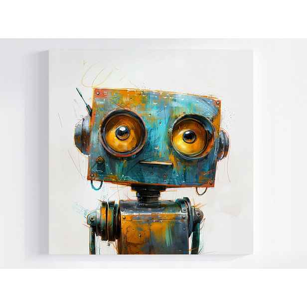 Obraz Na Plátně Canvas Robot Android Cyborg Stroj Portrét Sci-fi 50x50