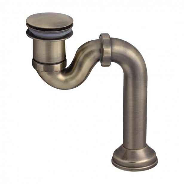OMNIRES - Designovaný vanový sifon, kartáčovaný bronz SYOM-W10BR