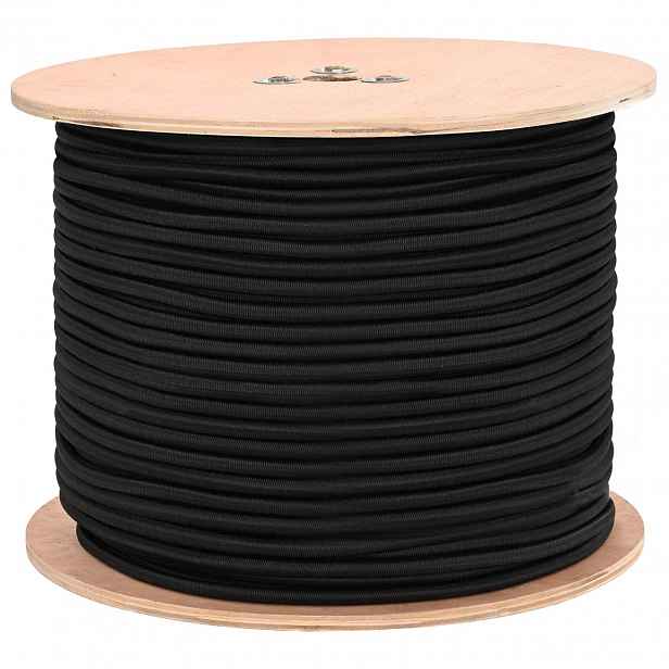vidaXL Bungee šňůry 8 mm Černá PP a guma