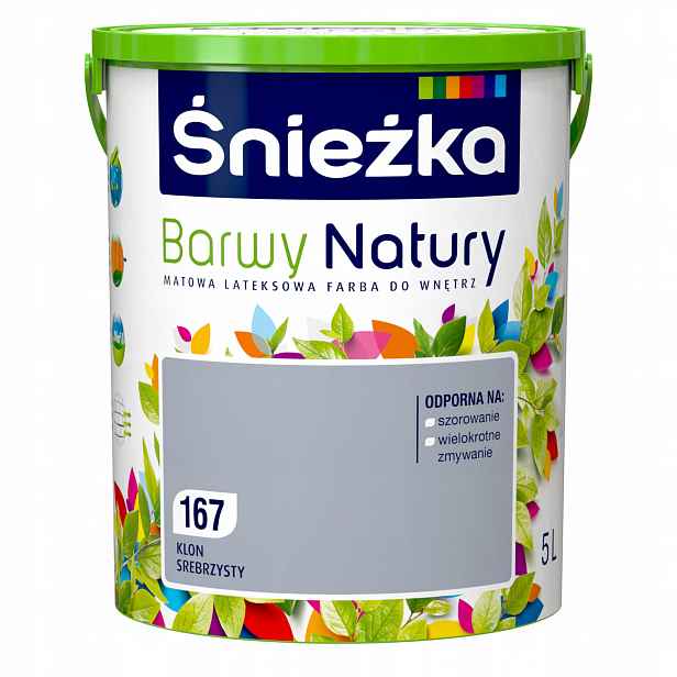 Barva na stěny Śnieżka Barvy přírody 5L Javor stříbrný 167