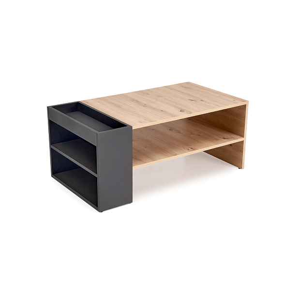 HALMAR Konferenční stolek MURCIA 100 cm dub artisan/černý