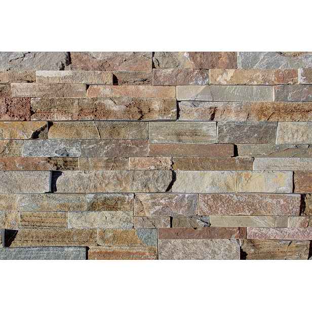 Obklad kamenný lepený DEKSTONE Q 025 Quarzite Yellow kvarcit plošný 550×150 mm