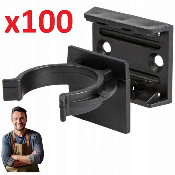 Pvc systémový klip pro spojení s podstavcem pro nohu Volpato 100 Ks