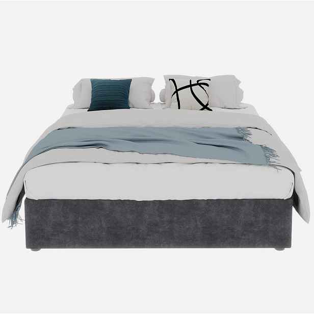 Redom POSTEL 160/200 cm s moderním designem a stabilní konstrukcí, Šedá
