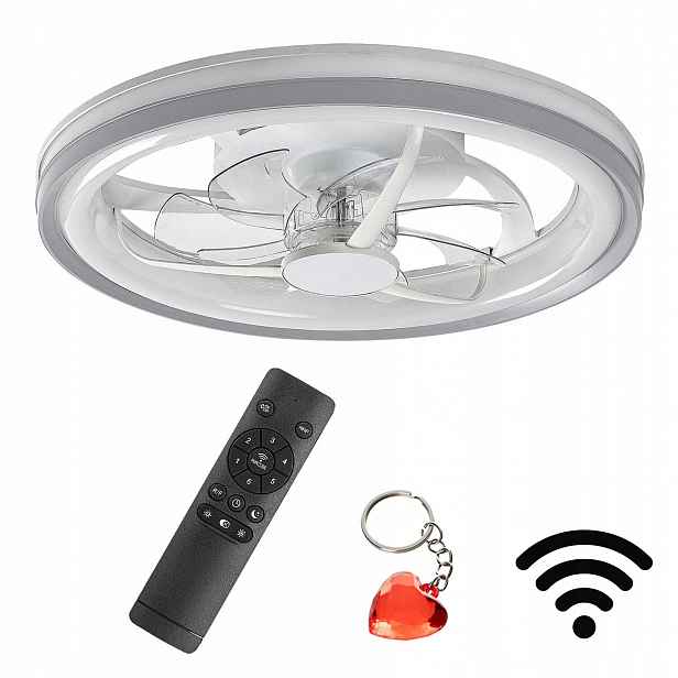 Stropní svítidlo s ventilátorem Lampowentylator WiFi Led 40W s dálkovým ovládáním Fanr