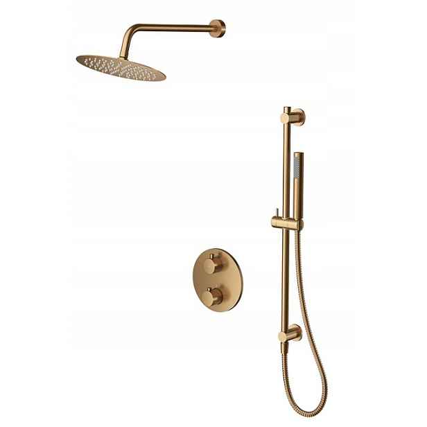 Termostatický podomítkový set Cersanit Zen Kartáčovaná Měď S952-050