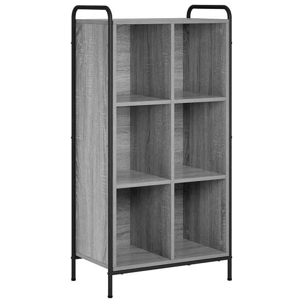 vidaXL Knihovna 57 x 33 x 111 cm Kompozitní dřevo Šedý Sonoma
