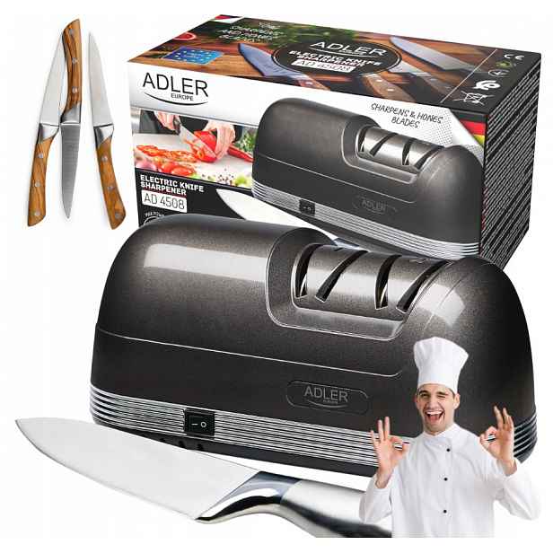 Elektrický Brousek 2v1 Na Nože Nůžek Brousek Adler Ad 4508