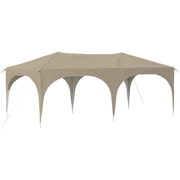 vidaXL Párty stan s výsuvným stánkem 575 x 288 x 245 cm Krémová