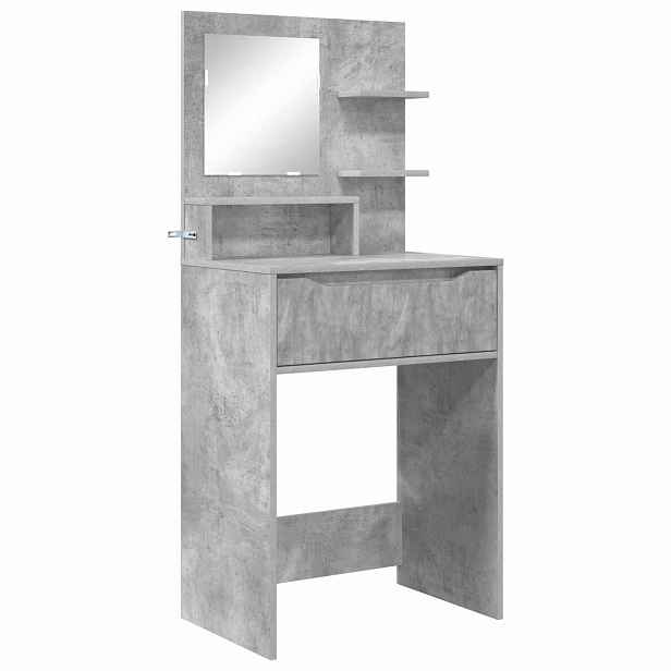 vidaXL Toaletní stolky do ložnice Betonově šedá 80 x 39,6 x 135 cm