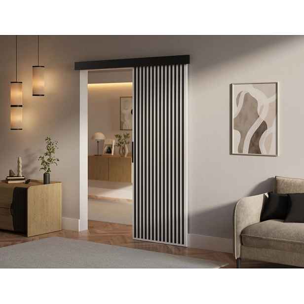 ArtAdrk Posuvné dveře PERION | 86 cm Barva: Bílá