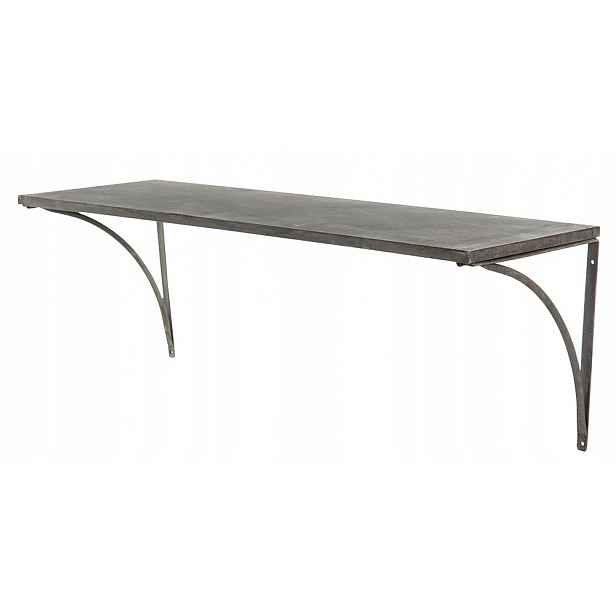 Závěsná Police Styl Loft kovová 80x26 cm